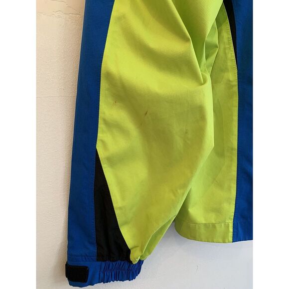 FootJoy FJ HydroLite Golf Rain Jacket Men's Size L Blue Acid Green Full Zip - Picture 7 of 16